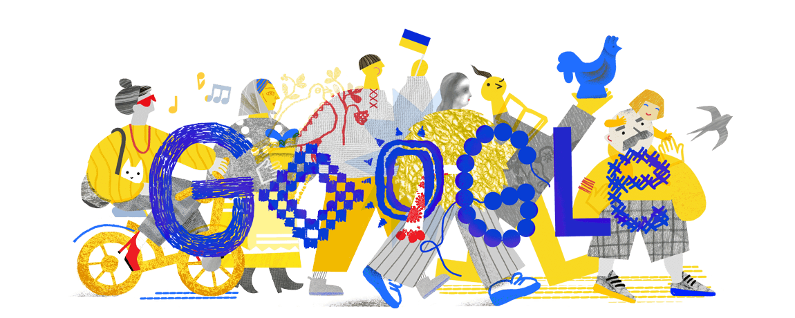 Google красиво поздравил украинцев с Днем Независимости: как выглядит праздничный дудл